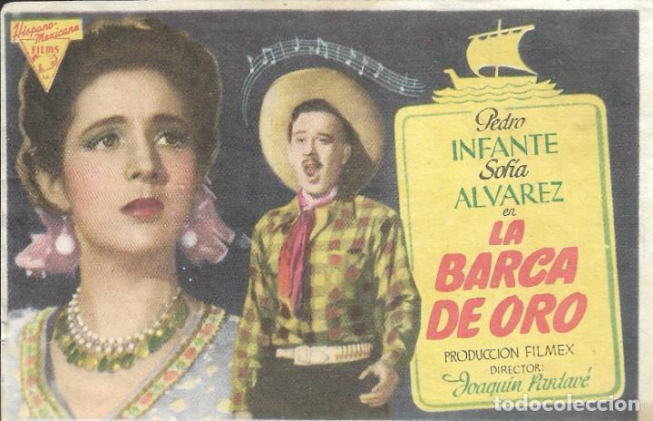 Cine: PROGRAMA DE CINE - LA BARCA DE ORO - PEDRO INFANTE, SOFIA ALVAREZ - 1947 - SIN PUBLICIDAD. - Foto 1