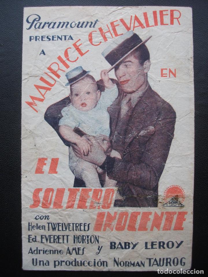  Flyers Publicitaires de films Anciens: EL SOLTERO INOCENTE, MAURICE CHEVALIER
