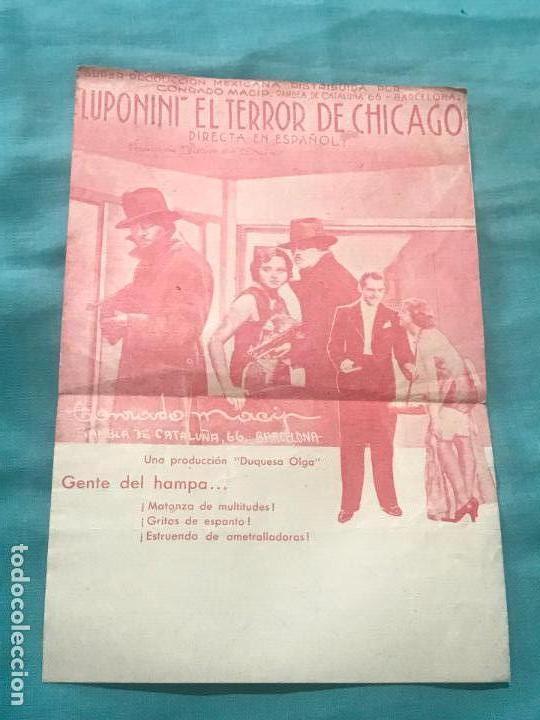 Cine: PROGRAMA DE CINE . LUPONINI EL TERROR DE CHICAGO. VARIACION COLOR - Foto 3