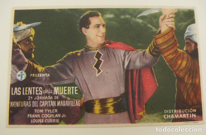 Cine: PROGRAMA DE CINE LAS LENTES DE LA MUERTE SIN PUBLICIDAD ORIGINAL - Foto 1