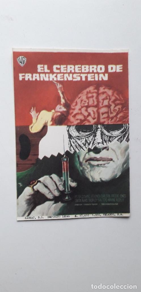 Cine: EL CEREBRO DE FRANKENSTEIN - PROGRAMA SENCILLO SIN PUBLICIDAD - Foto 1