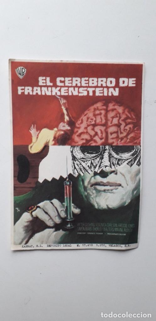 Cine: EL CEREBRO DE FRANKENSTEIN - PROGRAMA SENCILLO SIN PUBLICIDAD - Foto 1