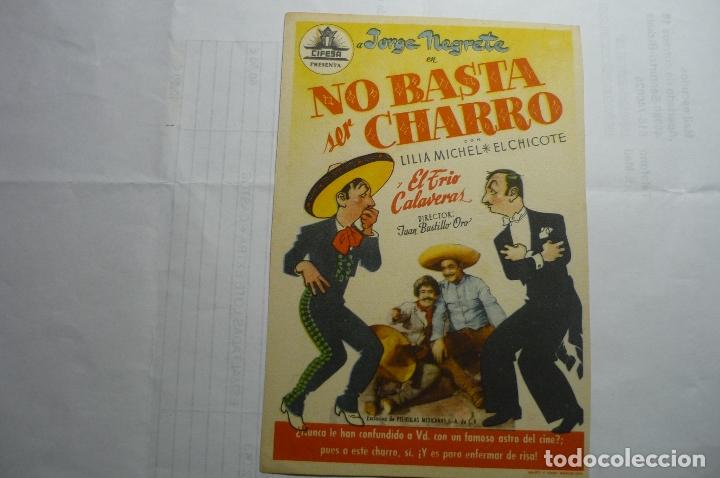 Cine: PROGRAMA NO BASTA SER CHARRO -JORGE NEGRETE - Foto 1