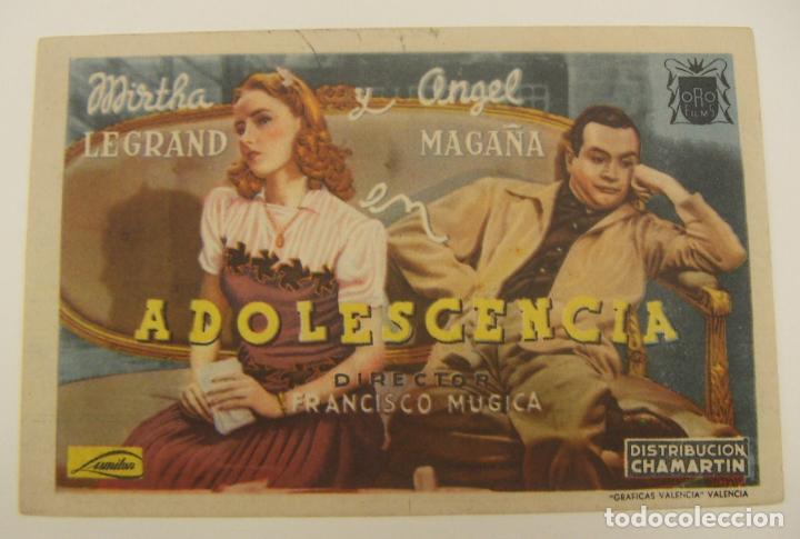 Cine: PROGRAMA DE CINE ADOLESCENCIA SIN PUBLICIDAD ORIGINAL - Foto 1