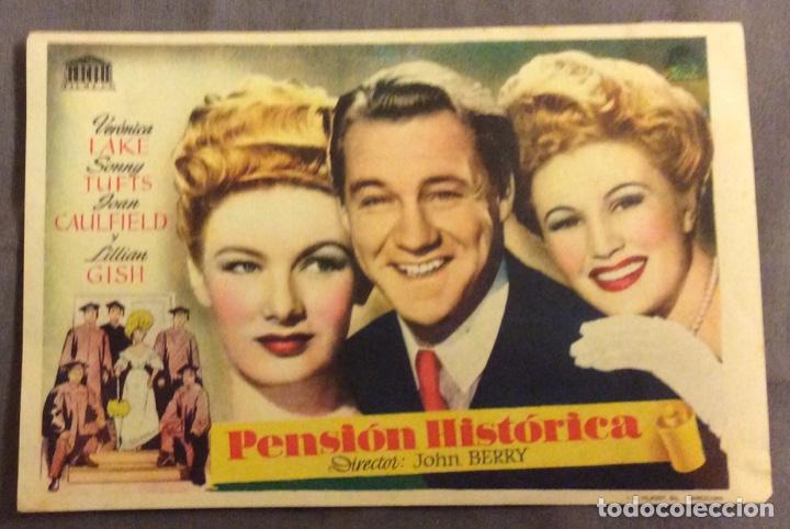 Folhetos de m&atilde;o de filmes antigos de cinema: FOLLETO DE MANO PENSION HISTORICA. SIN  PUBLICIDAD