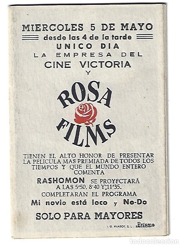 Cine: Rashomon - Programa de cine desplegable Badalona C/P - Foto 4