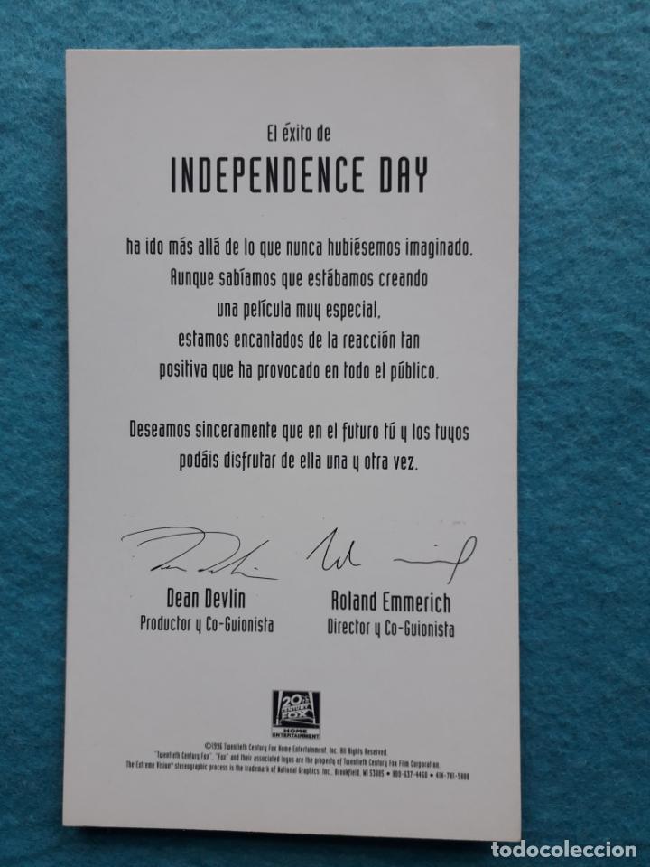 Cine: Holograma publicitario de la película Independence Day. Will Smith. - Foto 3 - 160844986