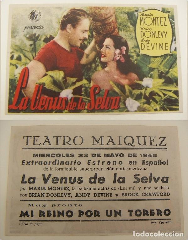 programa de cine la venus  de la selva  publicida Comprar 