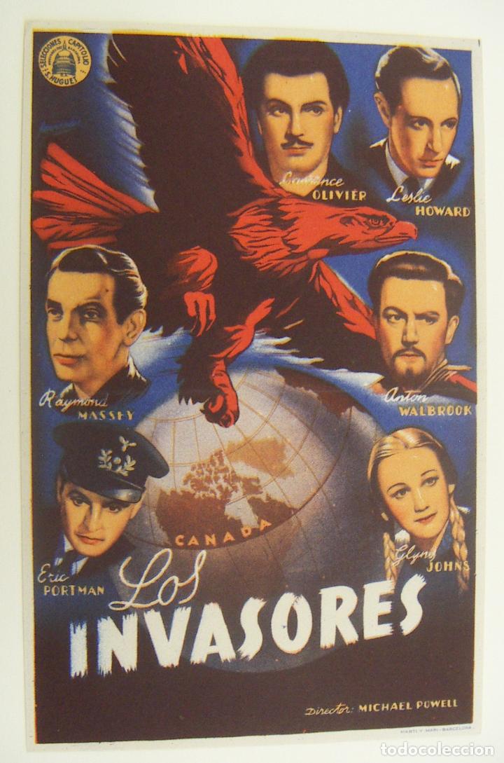 Cine: PROGRAMA DE CINE LOS INVASORES SIN PUBLICIDAD ORIGINAL - Foto 1