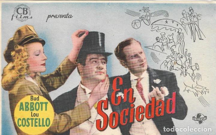 programa de cine - en sociedad - bud abbott