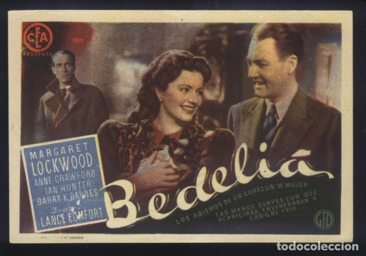Cine: Q-07919- BEDELIA (CINE ALHAMBRA - ZARAGOZA) Margaret Lockwood - Ian Hunter