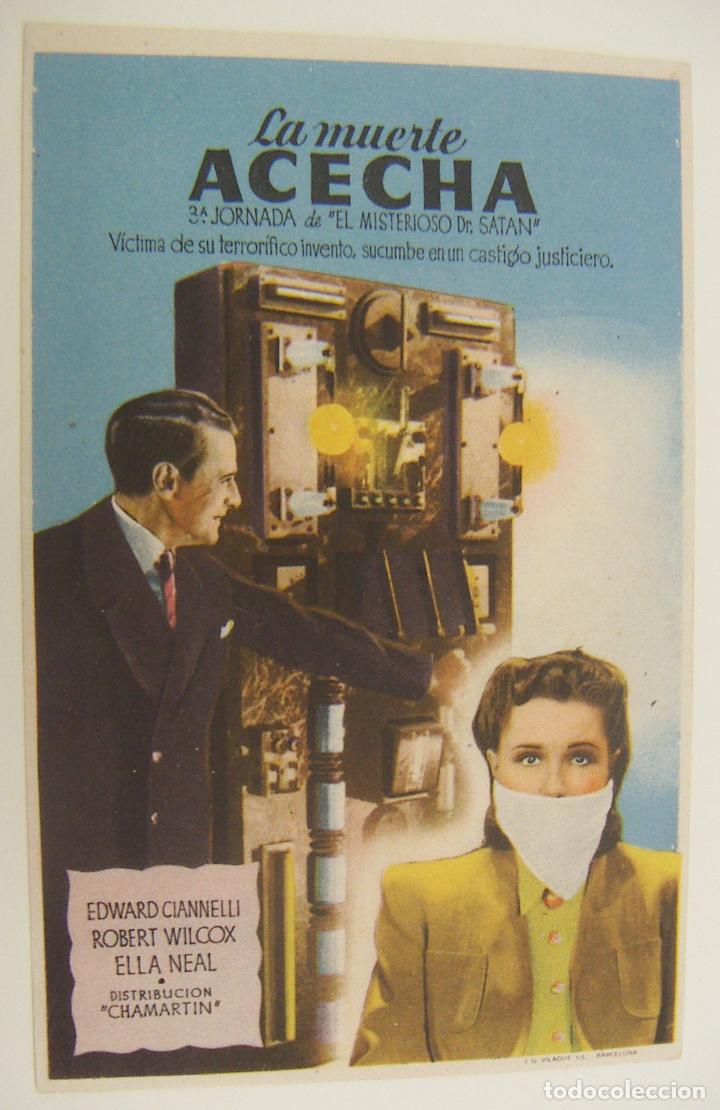Cine: PROGRAMA DE CINE LA MUERTE ACECHA SIN PUBLICIDAD ORIGINAL - Foto 1