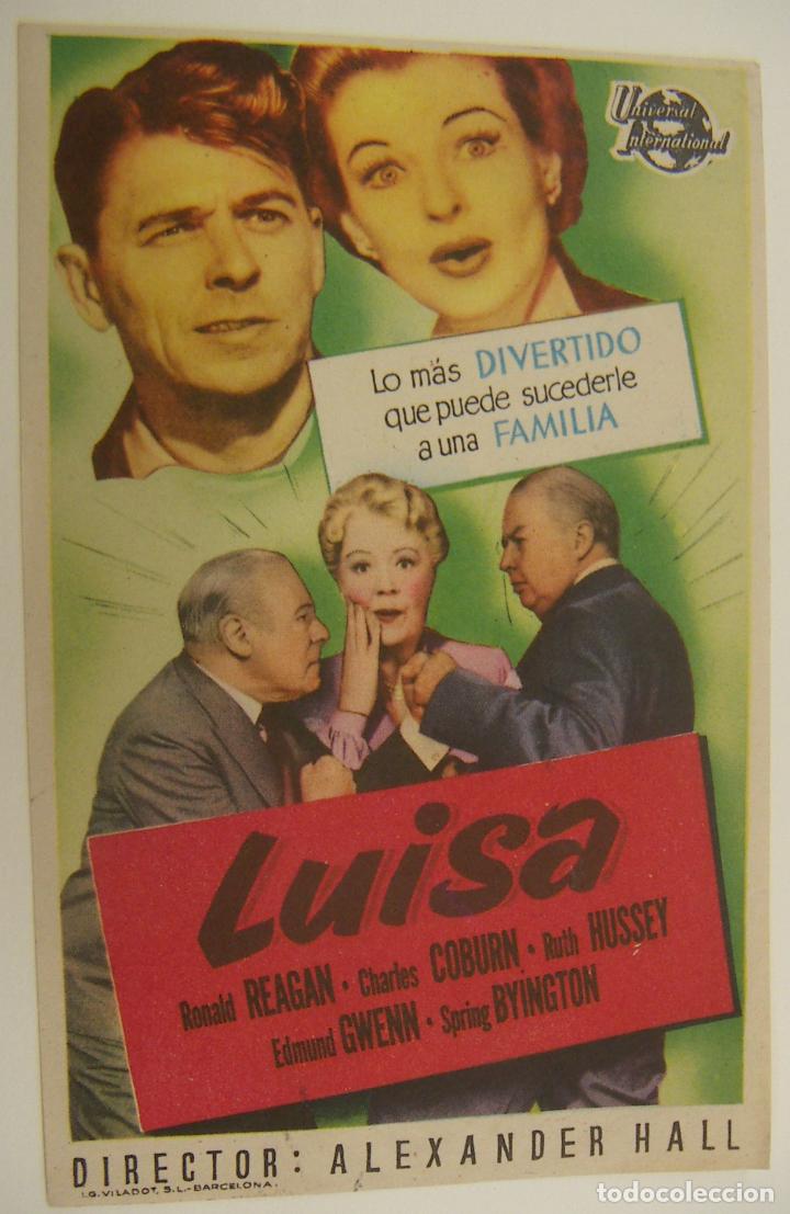 Cine: PROGRAMA DE CINE LUISA SIN PUBLICIDAD ORIGINAL - Foto 1