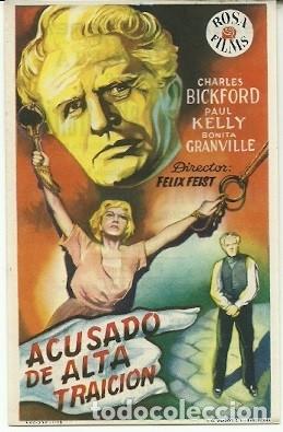 Cine: PROGRAMA CINE ACUSADO DE ALTA TRAICION - Foto 1