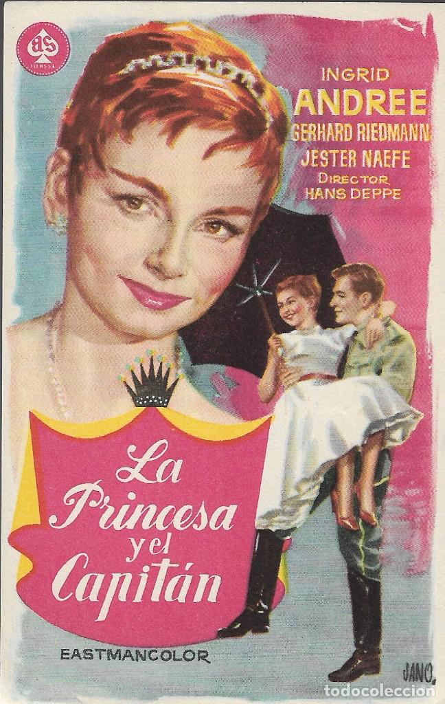 Cine: PROGRAMA DE CINE - LA PRINCESA Y EL CAPIT&Aacute;N - INGRID ANDREE, GERHARD RIEDMANN - 1955 - S/P. - Foto 1