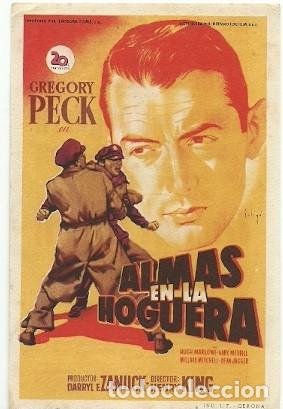 Cine: PROGRAMA CINE ALMAS EN LA HOGUERA GREGORY PECK - Foto 1