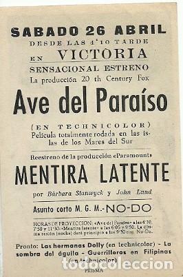 Cine: PROGRAMA CINE AVE DEL PARAISO - Foto 2