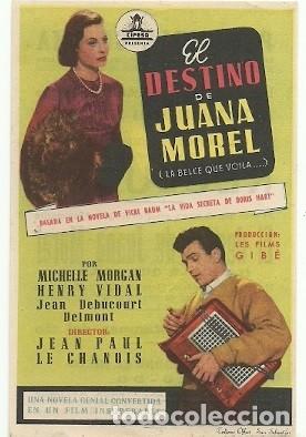 Cine: PROGRAMA CINE EL DESTINO DE JUANA MOREL - Foto 1