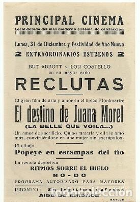 Cine: PROGRAMA CINE EL DESTINO DE JUANA MOREL - Foto 2