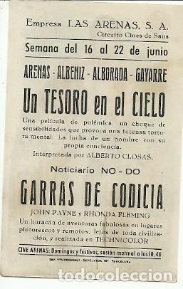 Cine: PROGRAMA CINE GARRAS DE CODICIA - Foto 2