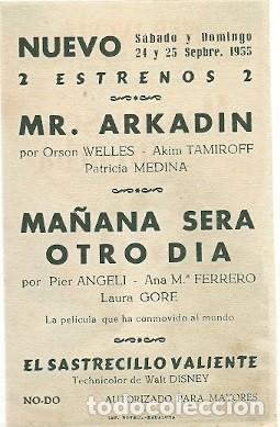 Cine: PROGRAMA CINE MA&Ntilde;ANA SERA OTRO DIA - Foto 2