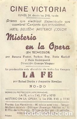 Cine: PROGRAMA CINE MISTERIO EN LA OPERA - Foto 2