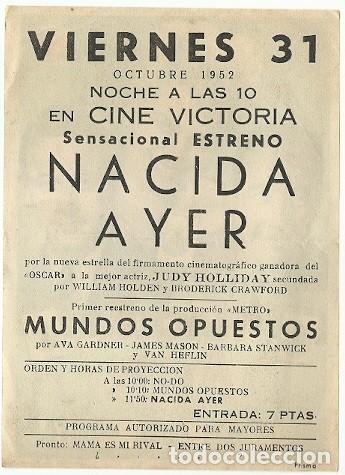 Cine: PROGRAMA CINE NACIDA AYER - Foto 2