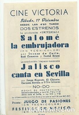 Cine: PROGRAMA CINE SALOME LA EMBRUJADORA - Foto 2