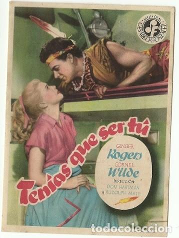 Cine: PROGRAMA CINE TENIAS QUE SER TU - Foto 1