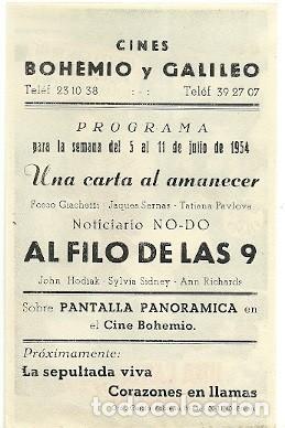 Cine: PROGRAMA CINE UNA CARTA AL AMANECER - Foto 2