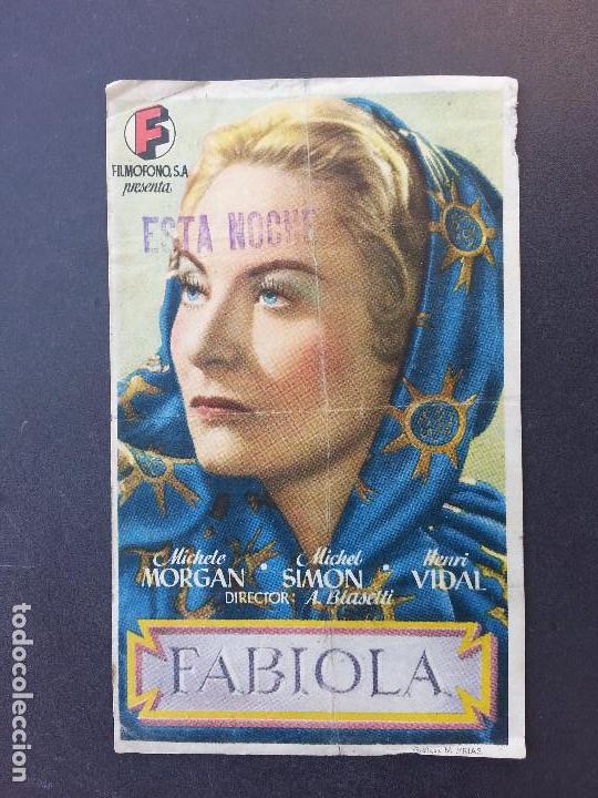 Cine: PROGRAMA CINE DE MANO: FABIOLA. 1949 - Foto 1