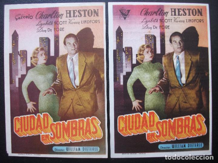 Cine: CIUDAD EN SOMBRAS, CHARLTON HESTON, VARIANTE DISTRIBUIDORA