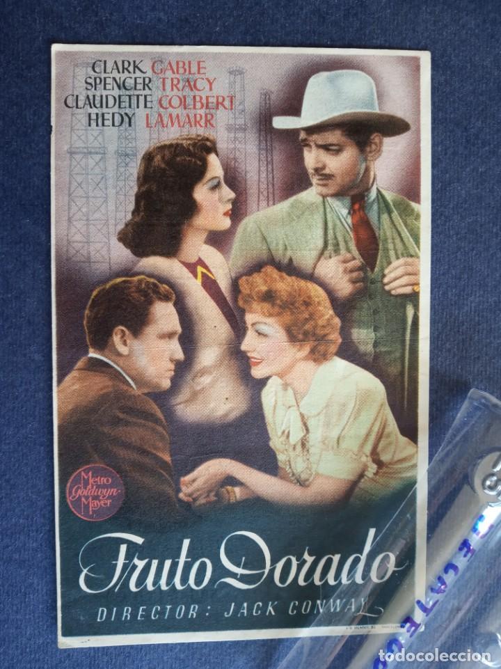  Flyers Publicitaires de films Anciens: folleto de mano - fruto dorado - publicidad cinema saboya - castellon a&ntilde;o 1944