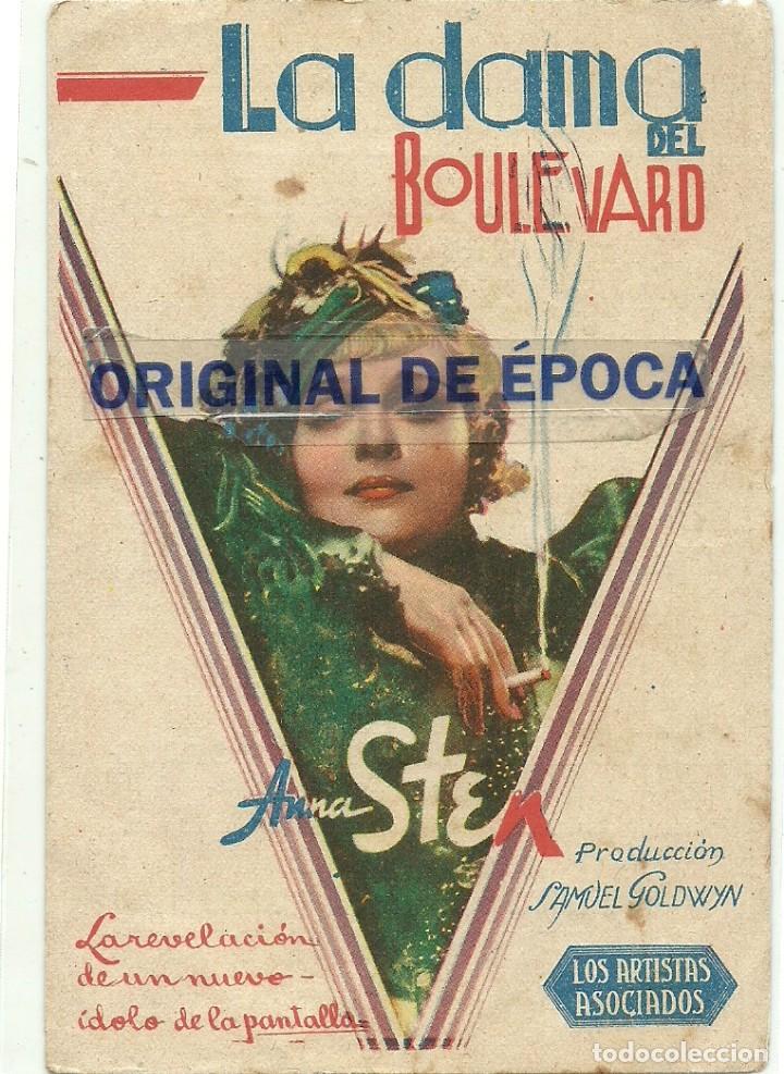 Cine: (PG-190468)PROGRAMA LA DAMA DE BOULEVARD - CINE NOU - A&Ntilde;O 1934 y 35 - Foto 1