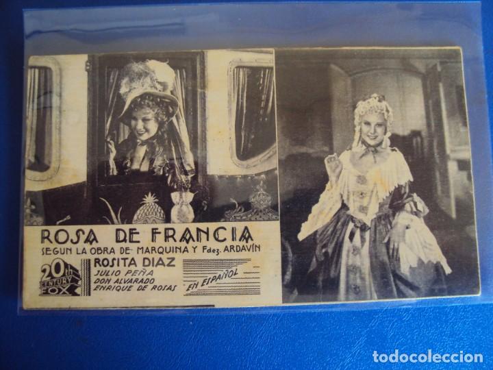 Folhetos de m&atilde;o de filmes antigos de cinema: (PG-190482)PROGRAMA DE CINE - ROSA DE FRANCIA - CINEMES IDEAL I PRINCIPAL - A&Ntilde;O 1936