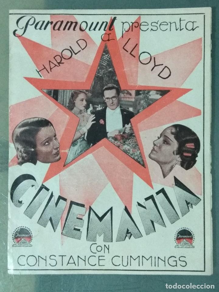 Cine: CINEMANIA - PROGRAMA CINE DOBLE A&Ntilde;O 1934 - Foto 1