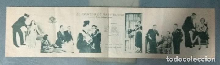 Cine: EL PROCESO DE MARY DUGAN - PROGRAMA DE CINE TRIPTICO DESPLEGABLE - Foto 1