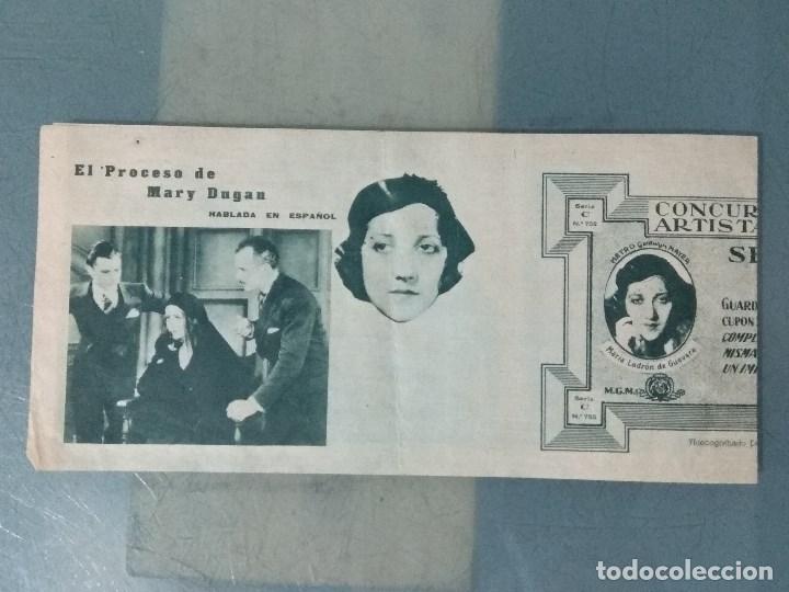 Cine: EL PROCESO DE MARY DUGAN - PROGRAMA DE CINE TRIPTICO DESPLEGABLE - Foto 4