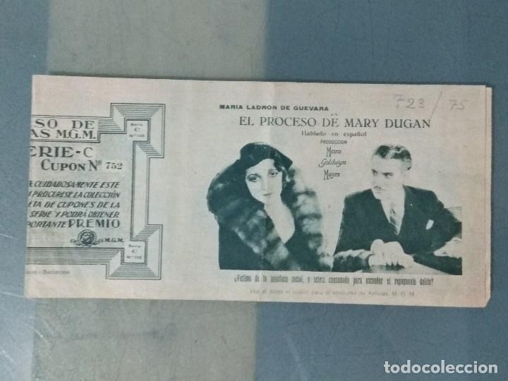 Cine: EL PROCESO DE MARY DUGAN - PROGRAMA DE CINE TRIPTICO DESPLEGABLE - Foto 5