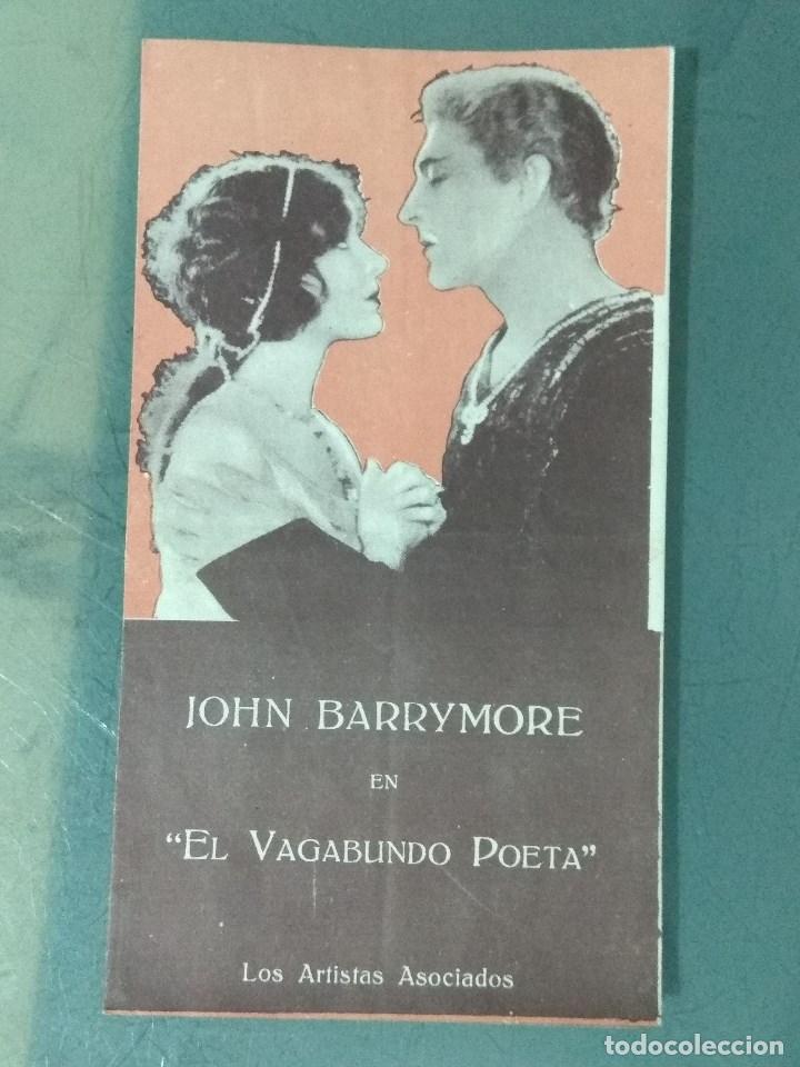Cine: EL VAGABUNDO POETA - 1928 - PROGRAMA DOBLE DE CINE. - Foto 1