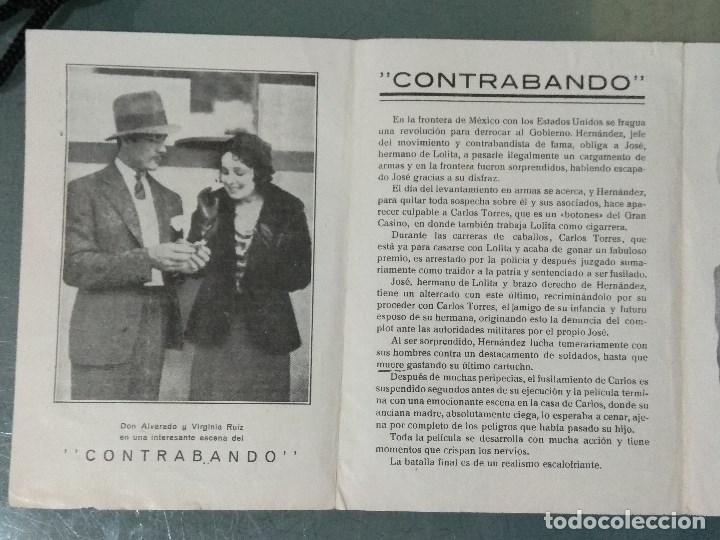 Cine: CONTRABANDO - 1933 - PROGRAMA COMPLETO DESPLEGABLE - Foto 3