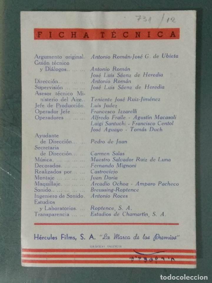 Cine: ESCUADRILLA - 1943 - PROGRAMA DE CINE DOBLE DE MANO - Foto 3