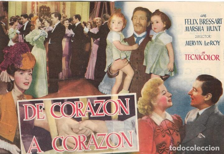 Cine: PROGRAMA DOBLE - DE CORAZ&Oacute;N A CORAZ&Oacute;N - GREER GARSON, WALTER PIDGEON - MGM - CINE GRANADA (Granada) - Foto 2