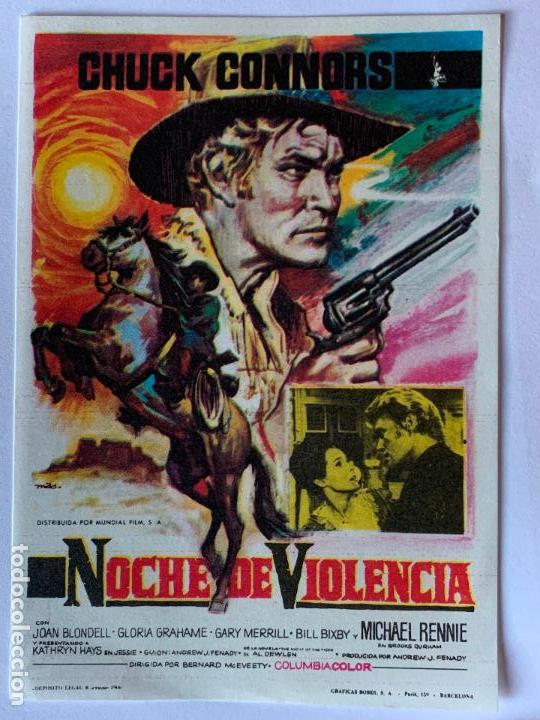 Cine: PROGRAMA DE CINE NOCHE DE VIOLENCIA. SIN PUBLICIDAD - Foto 1