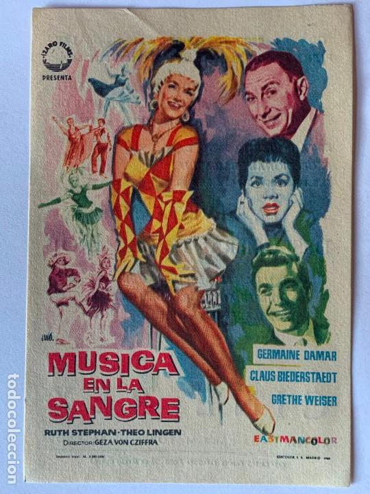 Cine: PROGRAMA DE CINE M&Uacute;SICA EN LA SANGRE. CINE REX (ZARAGOZA). - Foto 1