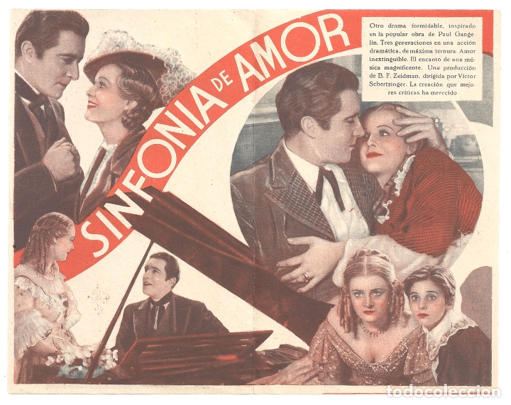 Cine: PTCC 039 SINFONIA DE AMOR PROGRAMA DOBLE UNIVERSAL JOHN BOLES GLORIA STUART - Foto 2