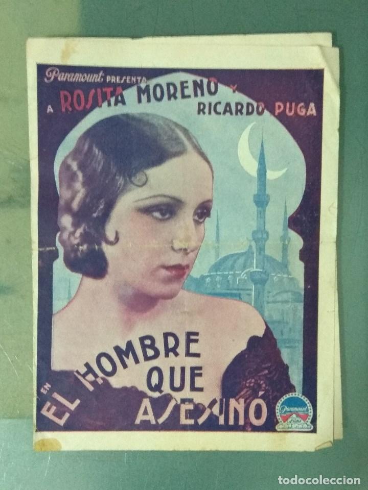 Cine: EL HOMBRE QUE ASESINO - 1932 - PROGRAMA DE MANO DOBLE - Foto 1