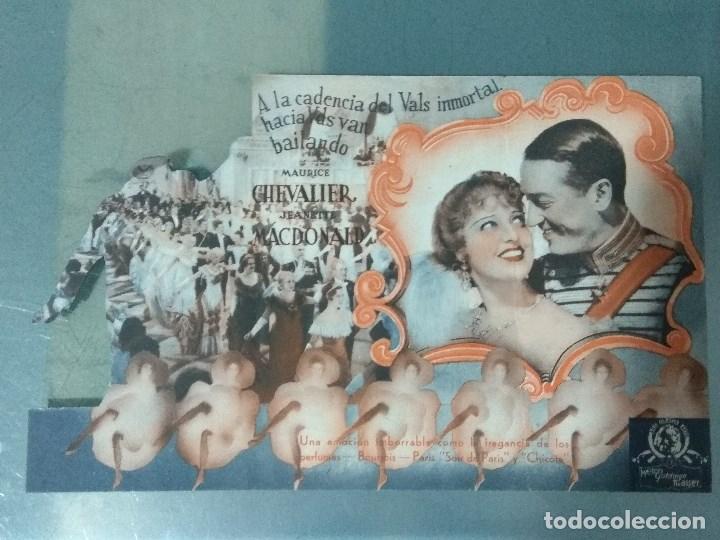 Cine: LA VIUDA ALEGRE - PROGRAMA DE MANO TROQUELADO, DOBLE. - Foto 2