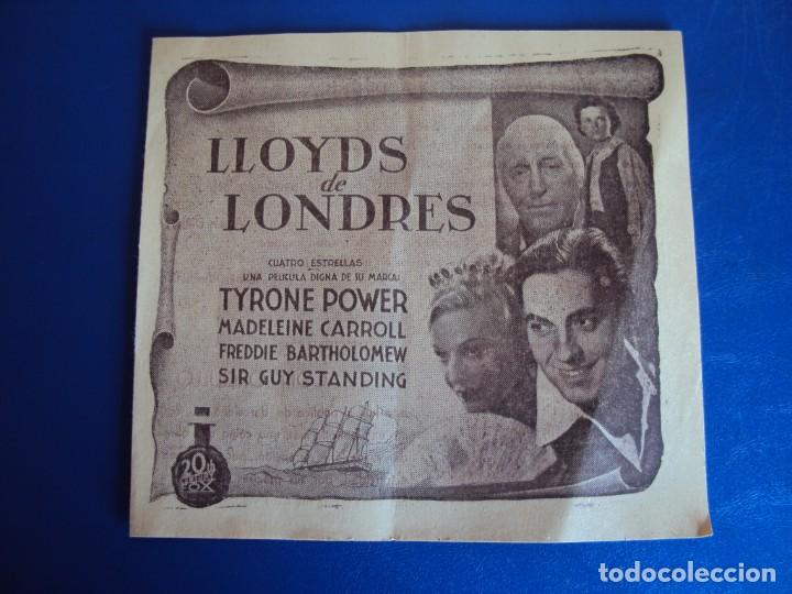 Cine: (PG-190600)PROGRAMA DE CINE LLOYDS DE LONDRES - Foto 1