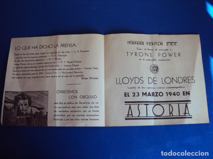 Cine: (PG-190600)PROGRAMA DE CINE LLOYDS DE LONDRES - Foto 2